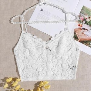 White lace SHEIN top